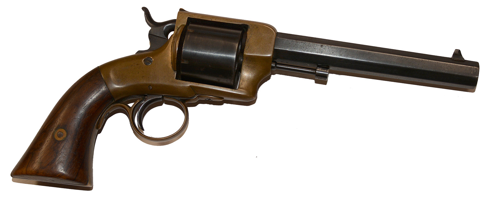 SCARCE PRESCOTT “NAVY” REVOLVER – SHORTENED BARREL