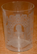 GRAND ARMY OF THE REPUBLIC SOUVENIR DRINKING GLASS