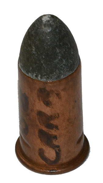 .58 CALIBER BENET PRIMED “BUTTON HEAD” CENTERFIRE CARTRIDGE FOR EARLY CARTRIDGE CONVERSION RIFLES RICHMOND COLT CARTRIDGE