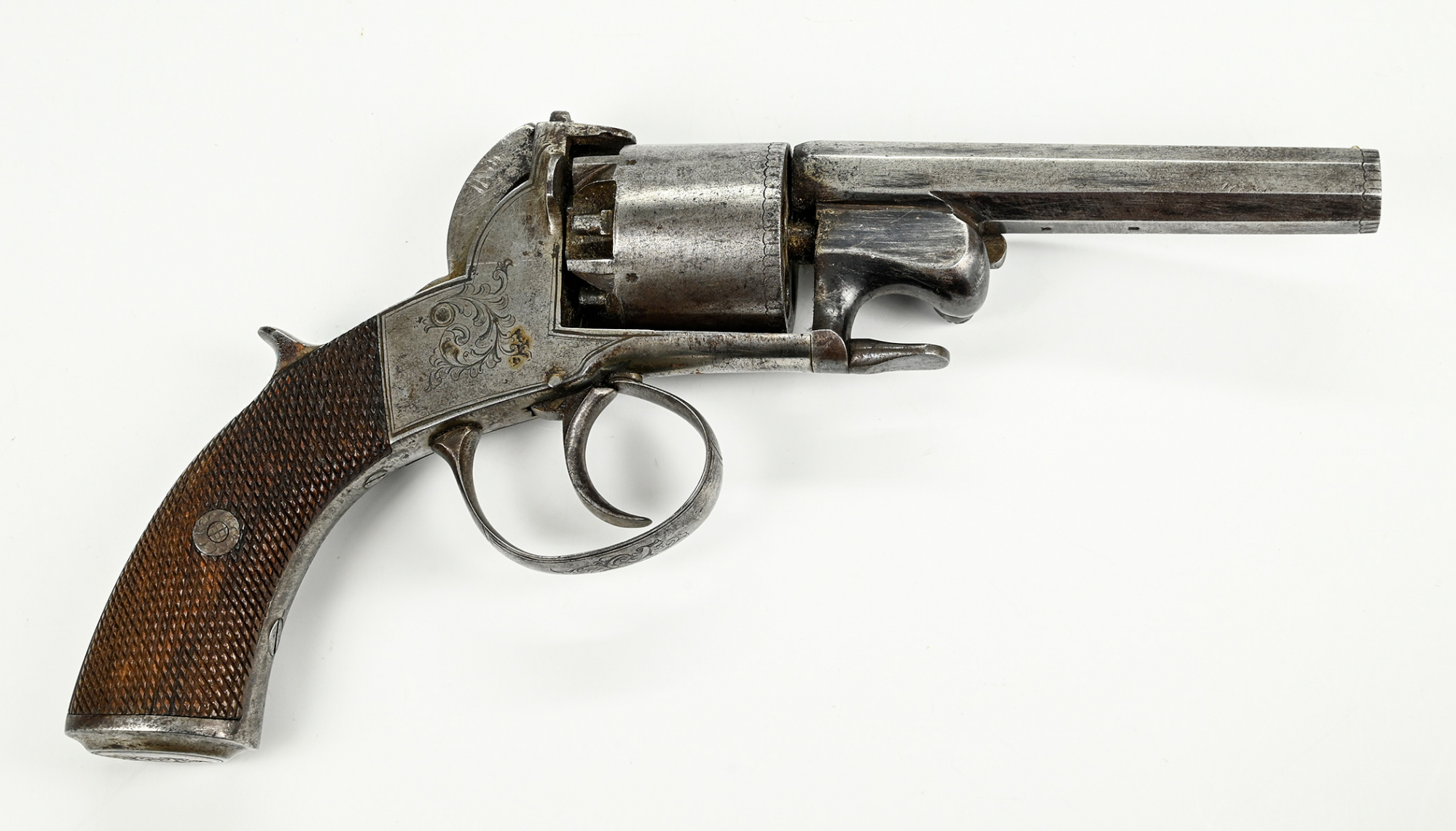 ADAMS 80 BORE SELF COCKING REVOLVER 