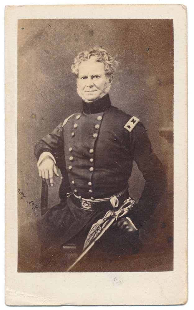 CDV SEATED VIEW ATTRIBUTED TO BE GENERAL WILLIAM J. WORTH
