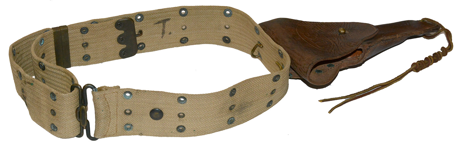 WORLD WAR ONE ERA PISTOL BELT WITH HOLSTER