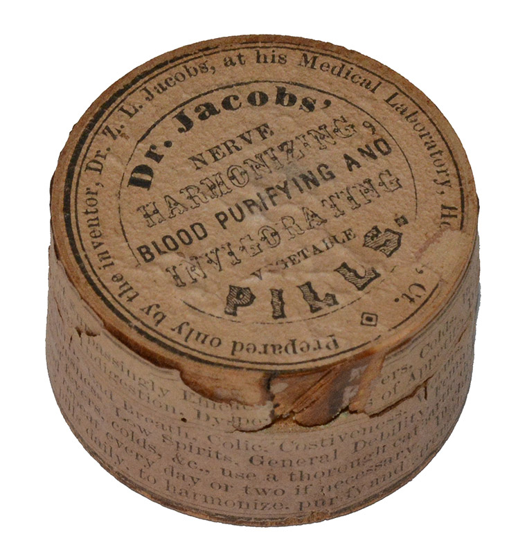 DR. JACOBS’ “NERVE HARMONIZING, BLOOD PURIFYING AND INVIGORATING VEGETABLE PILLS”