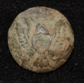 US ENLISTEDMAN’S GENERAL SERVICE EAGLE JACKET BUTTON RECOVERED ON LITTLE ROUND TOP AT GETTYSBURG