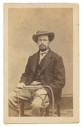 CDV OF MAN WITH WHIP