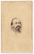 CDV BUST VIEW OF FAMOUS CONFEDERATE RAIDER GENERAL JOHN HUNT MORGAN TAKEN WHILE A POW