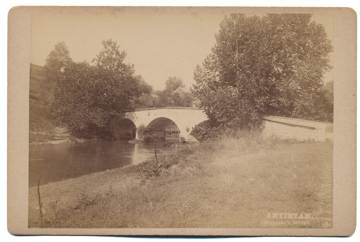 VIEW OF BURNSIDE’S BRIDGE AT ANTIETAM – PART OF TIPTON’S “CANTEEN SERIES”