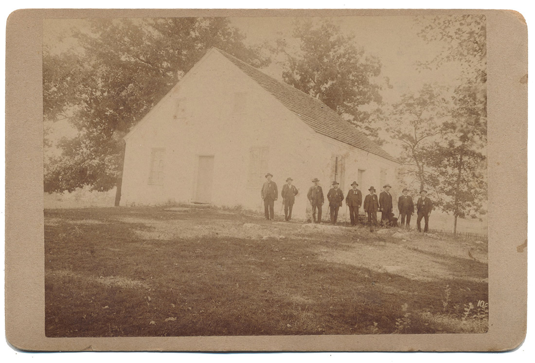 VIEW OF THE DUNKER CHURCH AT ANTIETAM - PART OF TIPTON’S “CANTEEN SERIES”