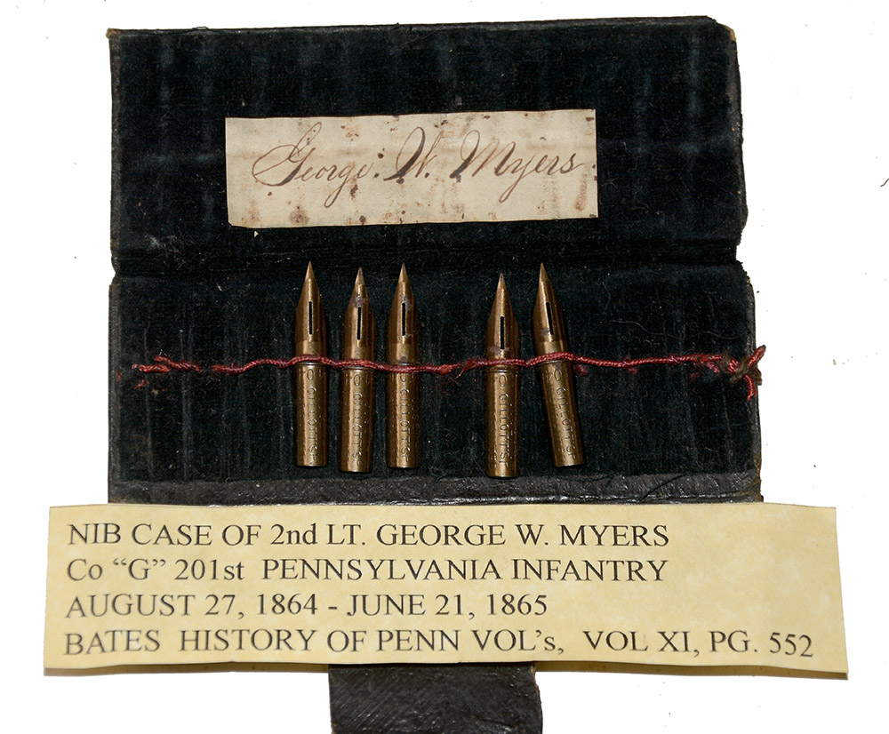 CIVIL WAR PERIOD NIB CASE ID’D TO 201ST PENNSYLVANIA OFFICER