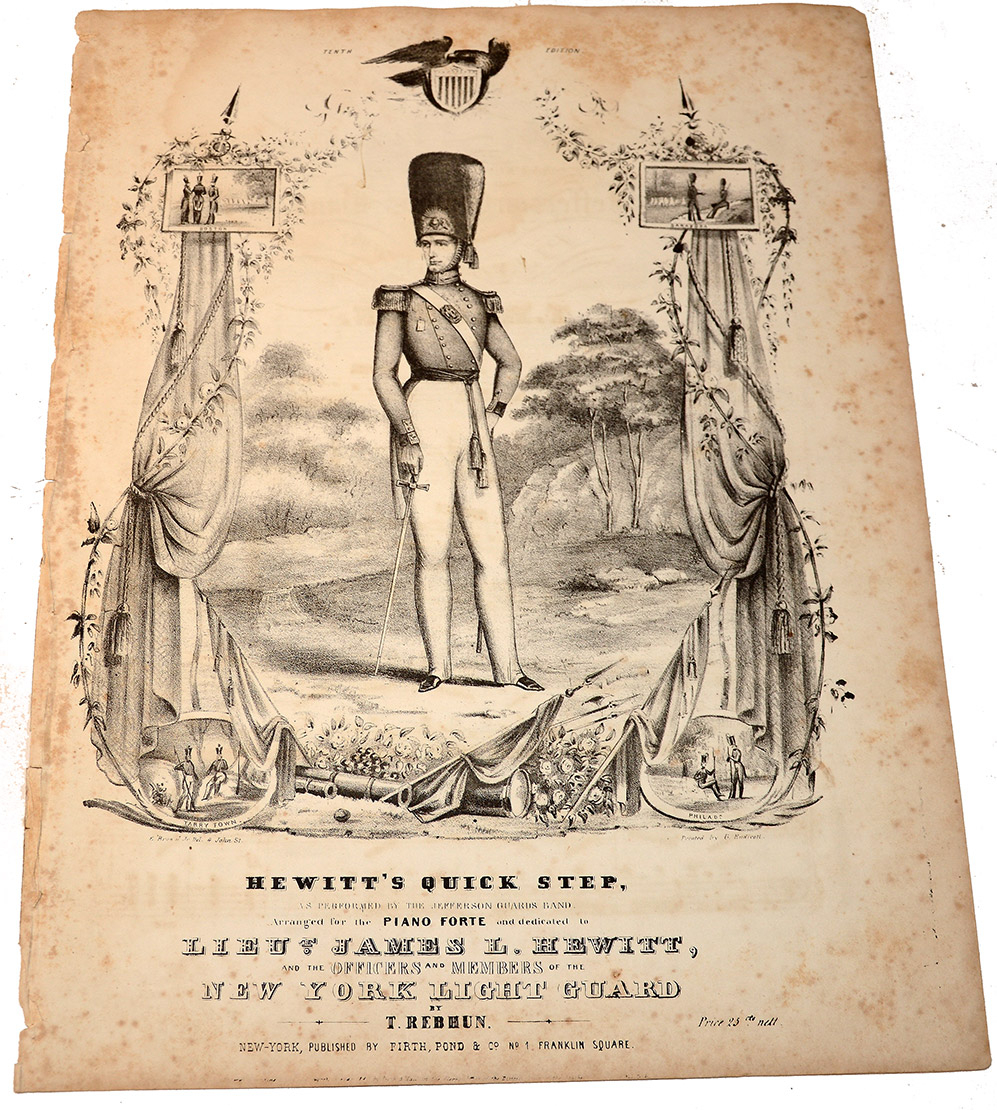 SHEET MUSIC – HEWITT’S QUICK STEP