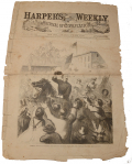 HARPER’S WEEKLY, NEW YORK, OCTOBER 4, 1862 – GENERAL McCLELLAN ENTERING THE TOWN OF FREDERICK, MARYLAND