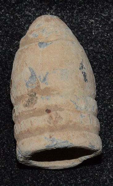 FIRED US .58 CAL. MINIE BALL RECOVERED IN EXCELSIOR FIELD, GETTYSBURG - RON MILLER COLLECTION