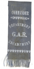 G.A.R. DEPARTMENT COMMANDER ENCAMPMENT RIBBON