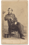 SEATED VIEW OF 9TH CORPS GENERAL JOHN G. PARKE IN CIVILIAN CLOTHES BY BRADY
