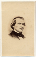 CDV ETCHING OF PRESIDENT ANDREW JOHNSON