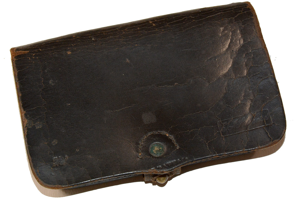 CIVIL WAR .36 CALIBER PISTOL CARTRIDGE BOX