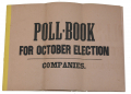POLL BOOK FOR OCTOBER ELECTION [1864], COMPANY B, 194TH PENNSYLVANIA – SCHUYKILL COUNTY