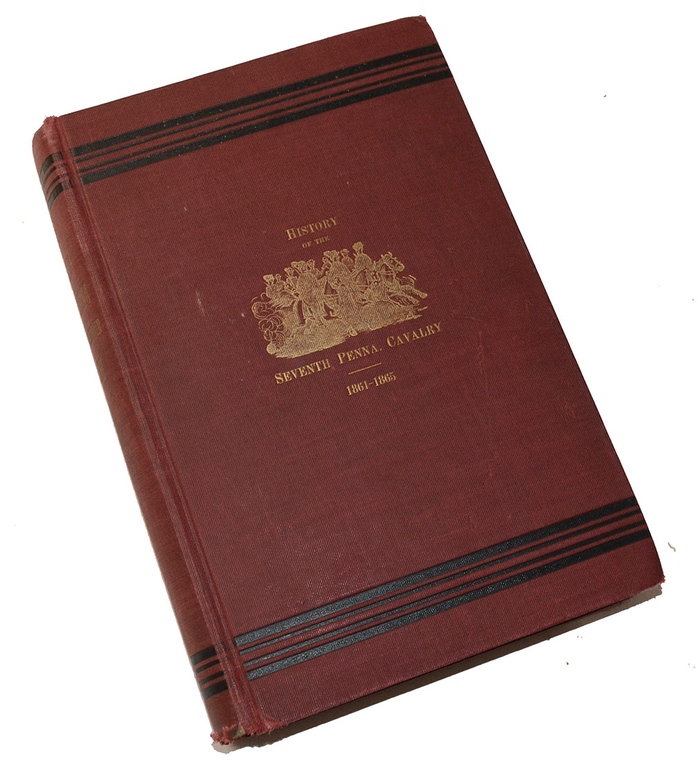 ORIGINAL COPY OF THE HISTORY OF THE 7TH PENNSYLVANIA CAVALRY WITH LETTER AND AGENDA FROM THE 1909 REUNION
