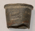 PEWTER SPOUT FROM M1858 CANTEEN, LITTLE ROUND TOP, GETTYSBURG, KEN BREAM COLLECTION