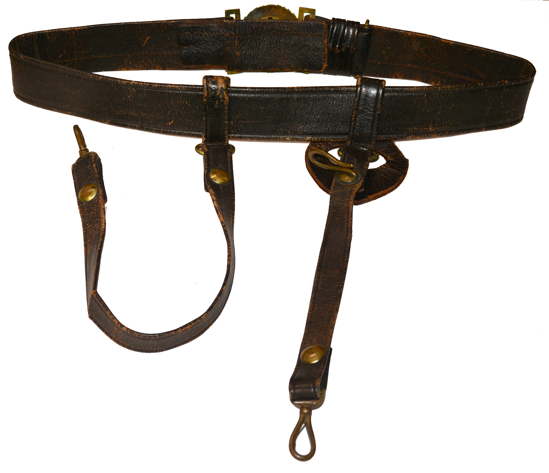 CIVIL WAR NAVY OFFICER’S SWORD BELT — Horse Soldier