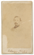 CDV OF CONFEDERATE MAJOR DELAWARE B. KEMPER, CHARLESTON BACKMARK