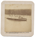 SMALL ALBUMEN OF UNION GUNBOAT "COM. PERRY" ON JAMES RIVER
