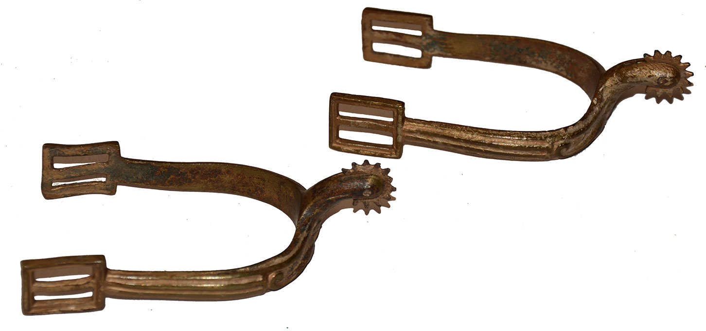 PAIR OF CIVIL WAR OFFICER’S SPURS