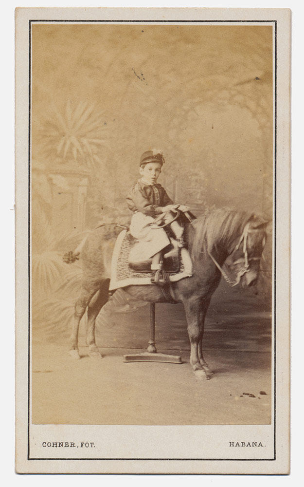 CDV YOUNG BOY ON A PONY