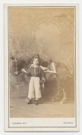 CDV OF A CUBAN BOY AND HIS PONY