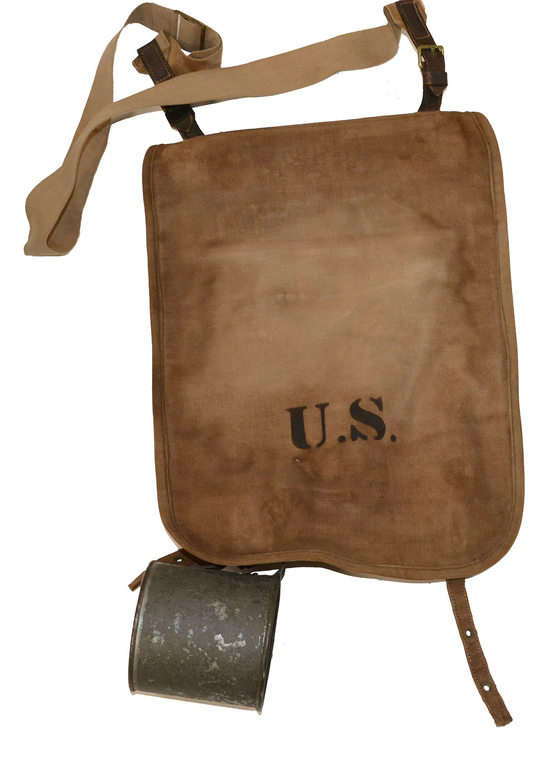 PATTERN 1874 HAVERSACK & SLING WITH MODEL 1874 TIN CUP