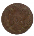 US EAGLE COAT BUTTON RECOVERED AT 1ST CORPS HOSPITAL SITE, GETTYSBURG – KEN BREAM COLLECTION