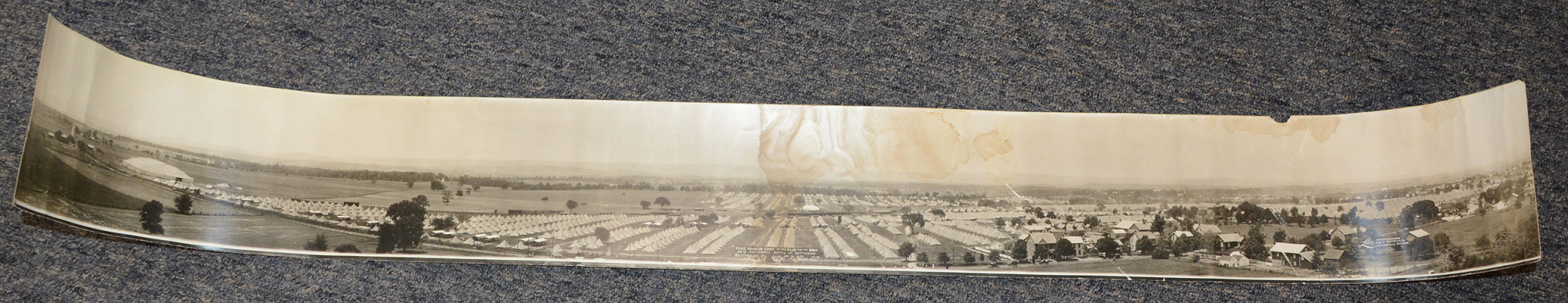 PANORAMA PHOTOGRAPH 50TH ANNIVERSARY BATTLE OF GETTYSBURG 1913