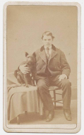 CDV – YOUNG MAN WITH A DOG
