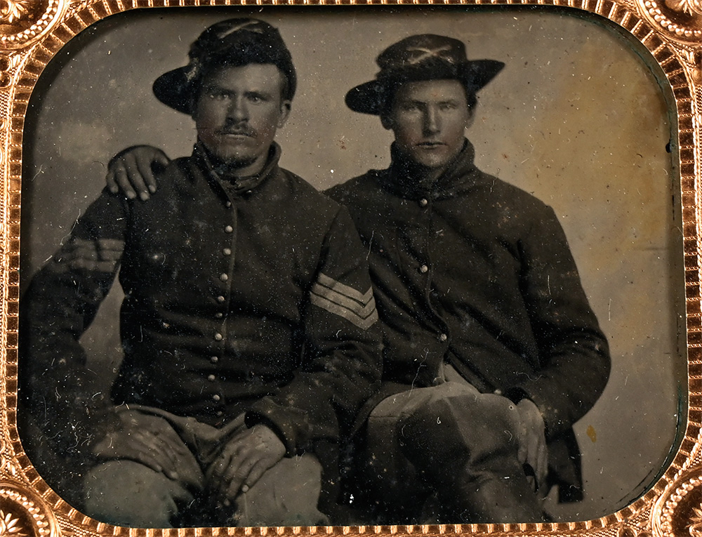 SIXTH PLATE TINTYPE OF TWO “PARDS”