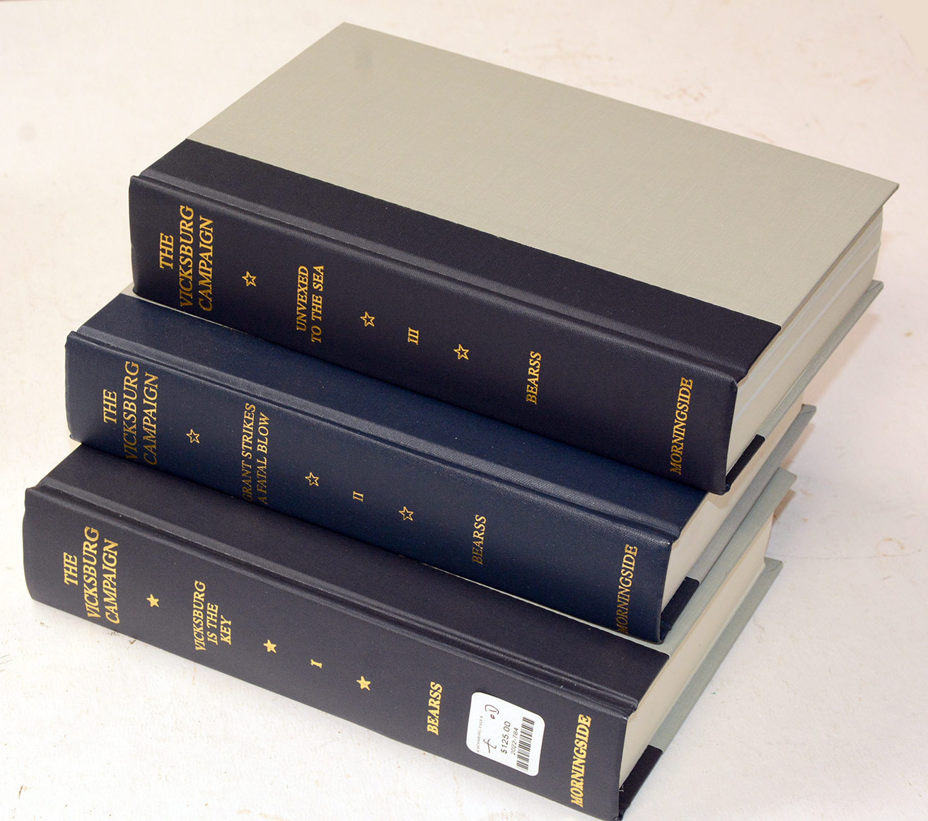 AUTOGRAPHED THREE VOLUME HISTORY OF THE VICKSBURG CAMPAIGN BY EDWIN BEARSS