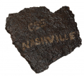 SECTION OF IRON PLATE FROM THE USS NASHVILLE