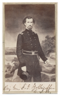 LITHOGRAPHED VIEW OF GENERAL FELIX ZOLLICOFFER KILLED AT MILL SPRINGS