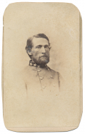 GREAT BUST VIEW CDV OF COLONEL JOHN S. MOSBY IN UNIFORM BY A RICHMOND PHOTOGRAPHER – IMAGE IS DATED AND COMES FROM THE PERSONAL ALBUM OF GENERAL FITZHUGH LEE
