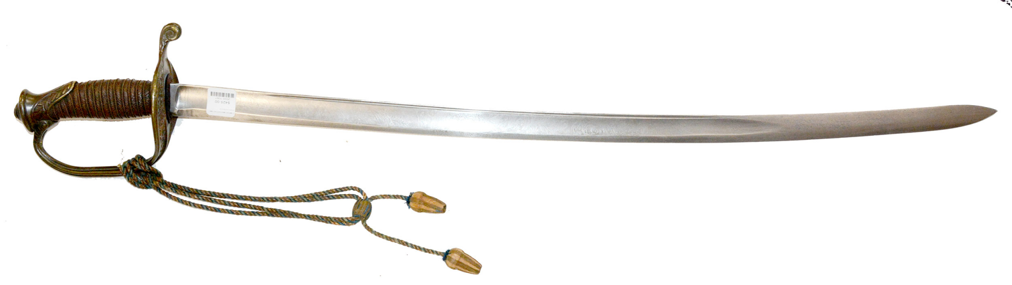 IMPORT M1850 FOOT OFFICER’S SWORD WITH HAT CORD – LAMBERT & MAST, PHILA