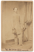 VERY NICE CDV OF CONFEDERATE STAFF OFFICER SERVED WITH 1ST LOUISIANA & 60TH VIRGINIA & ON THE STAFFS OF GENERALS BRAGG, STARKE, WINDER & A.P. HILL - BY VANNERSON OF RICHMOND