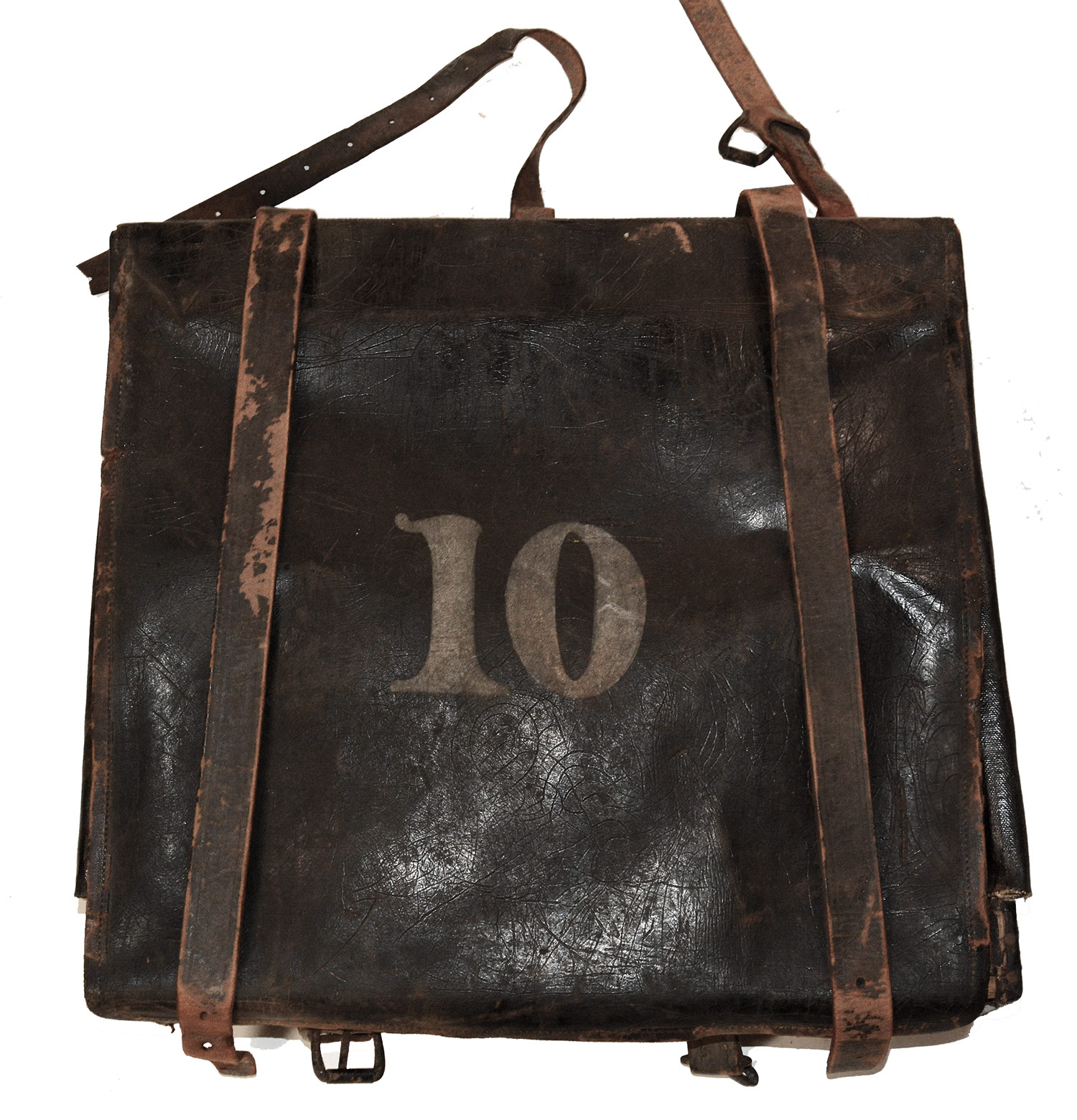 US BOX STYLE KNAPSACK WITH PAINTED NUMBER ON OUTER FLAP