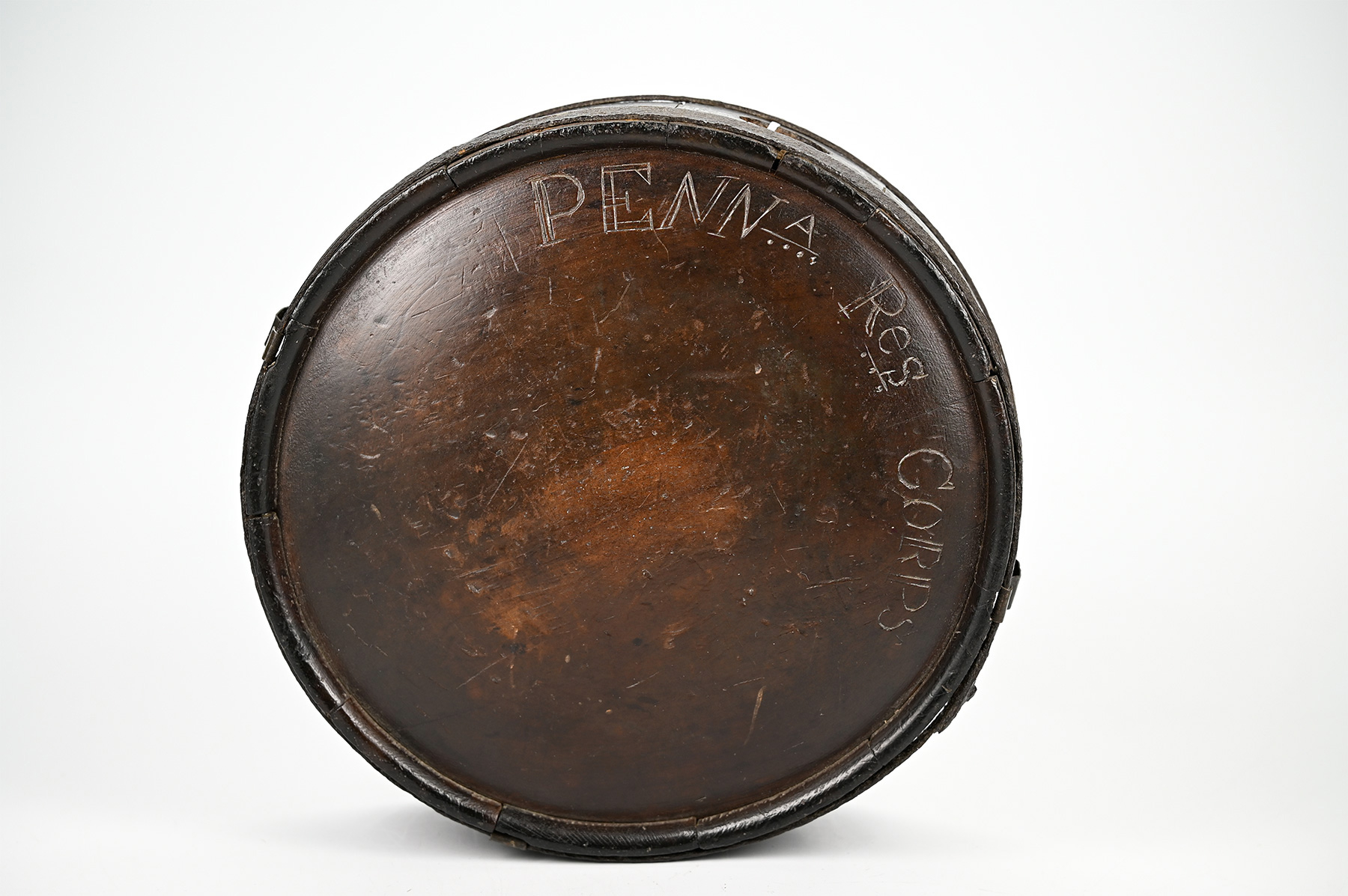 PENNSYLVANIA RESERVE CORPS CAPTURED CONFEDERATE WOOD DRUM CANTEEN