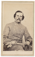 CDV OF MAJOR JOHN FRANCIS GIRAULT, ADJ. GEN'L, CAPTURED AT VICKSBURG