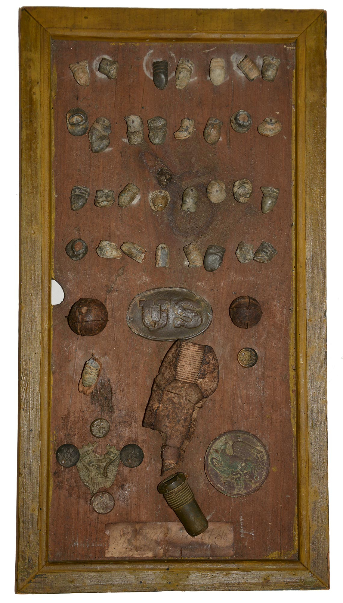 OLD RELIC BOARD FROM SPOTSYLVANIA COURT HOUSE
