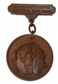 MASSACHUSETTS MINUTEMAN MEDAL OF JOHN D. WHITE: SERVED 19 APRIL 1861 TO 9 JUNE 1865! 