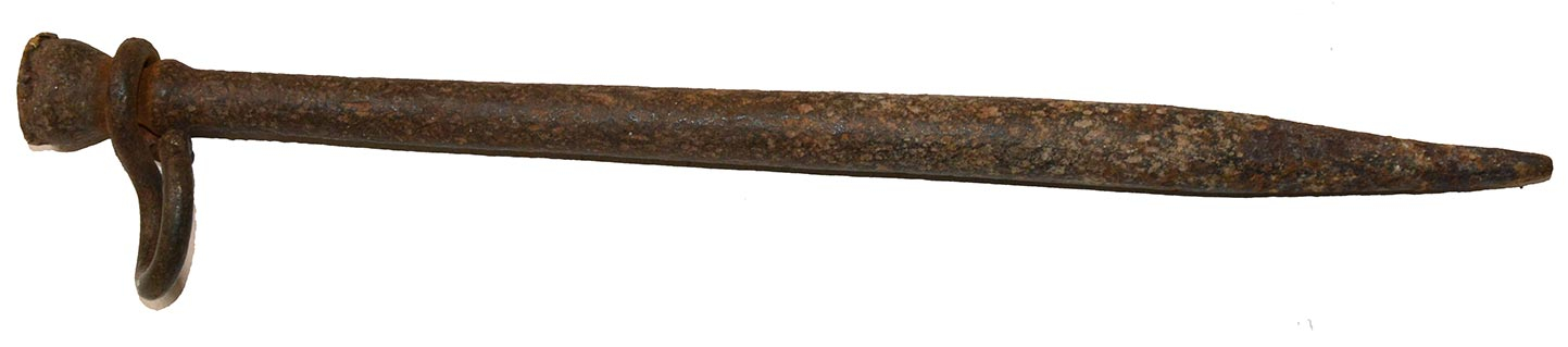 RELIC CIVIL WAR PICKET PIN – RECOVERED NEAR FREDERICKSBURG