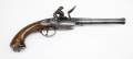 SILVER-MOUNTED QUEEN ANNE TURN-OFF BARREL PISTOL BY NATHANIEL TREVEY CA. 1740-50