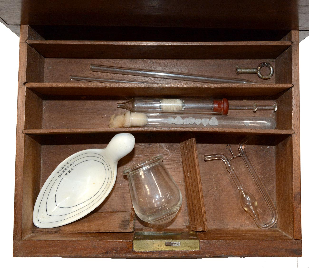 VERY NICE 19TH CENTURY APOTHECARY CHEST WITH BOTTLES AND A FEW ...