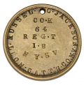 IDENTIFICATION DISK OF RUSSEL C. JACKSON, CO. K, 64th NEW YORK 