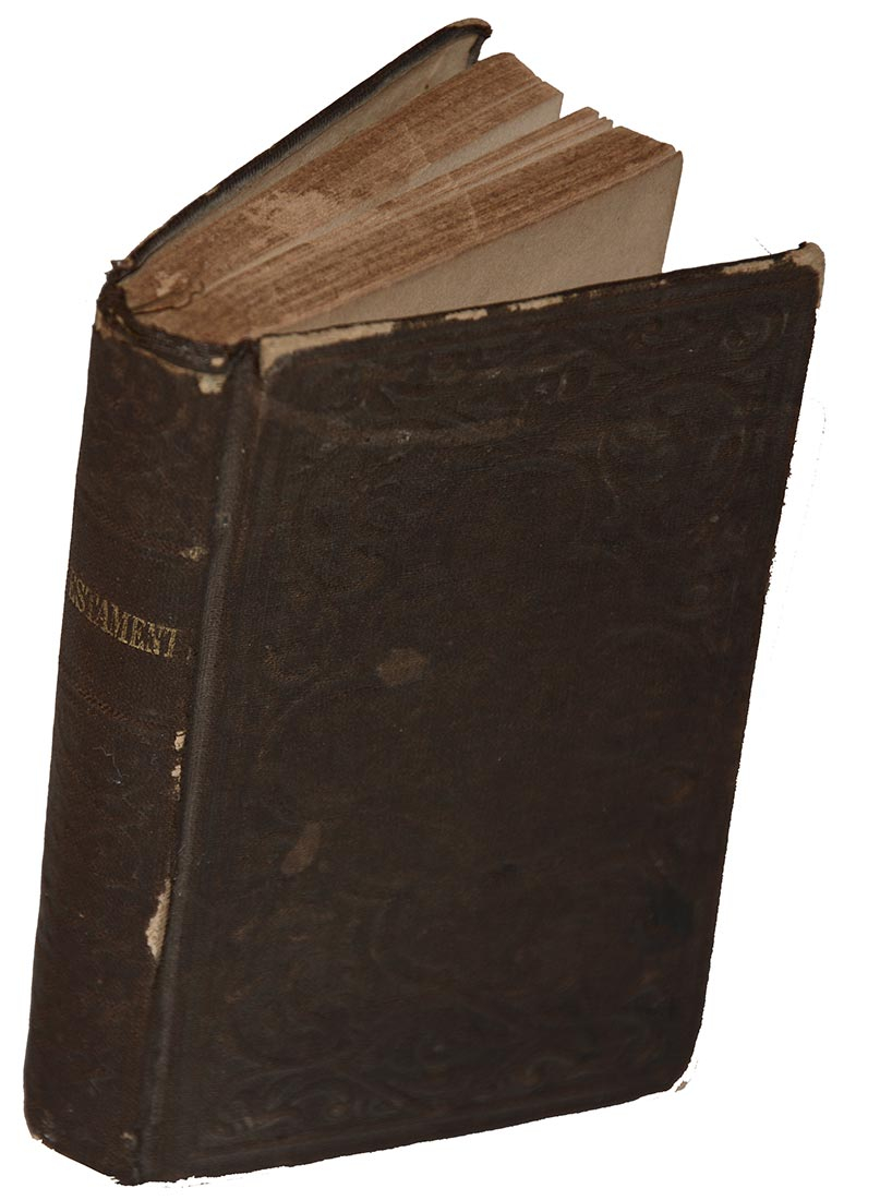 NEW TESTAMENT BIBLE ID’D TO PRIVATE NICHOLAS A. ACKERMAN, 152ND NEW YORK INFANTRY, 24th VETERAN RESERVE CORPS 